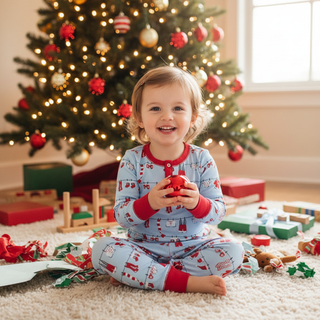 Sutton's Sweet Dream Set - Santa's Laundry Line/Richmond Red by The Beaufort Bonnet Company-Boys Sleepwear-Simply Blessed Children's Boutique