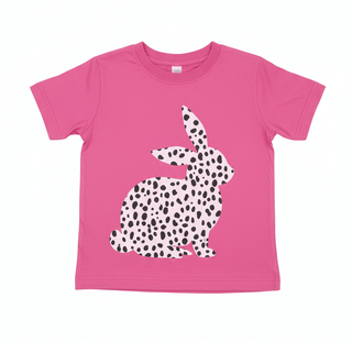 Girls Pink Spotted Bunny Shirt - Mom & Me - Simply Blessed Children's Boutique
