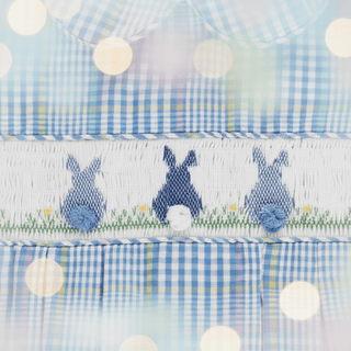 Bailey Boys Cottontails Boys Easter Smocked Bubble - Simply Blessed Children's Boutique