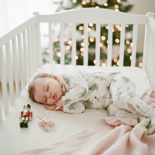 Mud Pie Nutcracker Christmas Tree Bow Sleeper-Infants-Simply Blessed Children's Boutique