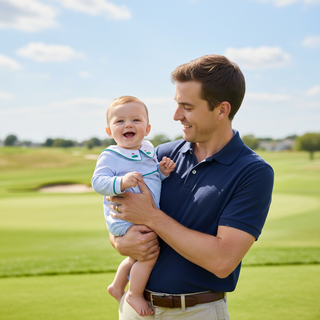 Itsy Bitsy Baby Boys Light Blue Golf Bubble with Embroidered Collar-Boys One-Piece-Simply Blessed Children's Boutique