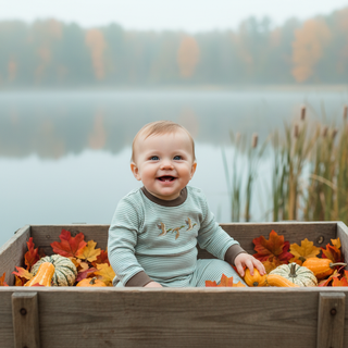 Itsy Bitsy Baby Boy Sage Green Mallard Trio Romper-Boys One-Piece-Simply Blessed Children's Boutique