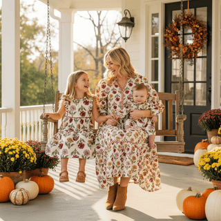 Mud Pie Women's Harvest Floral Midi Dress - Simply Blessed Children's Boutique