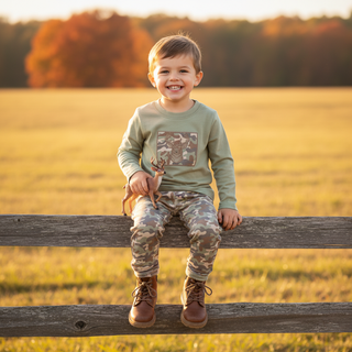 Banana Split Boys Buck Wild Camoflauge Pant Set-Boys Outfit Sets-Simply Blessed Children's Boutique