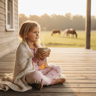 Mud Pie Pink Western Horseshoe Print Pajamas-Misc.-Simply Blessed Children's Boutique