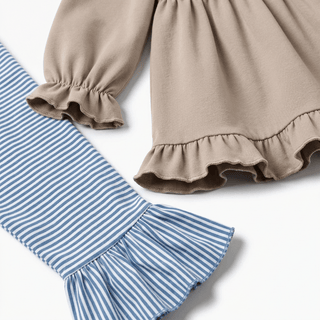 Millie Jay Girls Thanksgiving "God Is Great" Turkey Top and Ruffle Pant Set-Girls Outfit Sets-Simply Blessed Children's Boutique