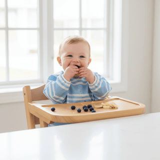 Biscuit Bib – Saddle Ridge Stripe (Sarasota Sky)/Worth Ave White/Gibson Island Green | The Beaufort Bonnet Company-Baby Accessories-Simply Blessed Children's Boutique