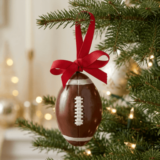 Mud Pie Hand-Painted Football Christmas Ornament-Christmas ornament-Simply Blessed Children's Boutique