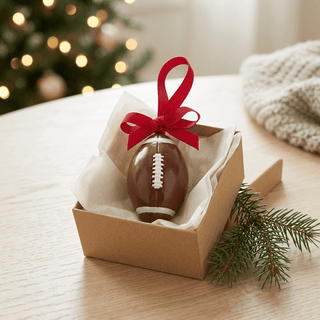 Mud Pie Hand-Painted Football Christmas Ornament-Christmas ornament-Simply Blessed Children's Boutique