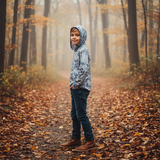 Properly Tied Boys Sportsman Performance Hoodie in Polar Camo-Boys Sweatshirt/Pullover-Simply Blessed Children's Boutique