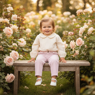 Angel Dear Veiled Pink Corduroy Pants with Bow Pocket-Girls Leggings/Bottoms-Simply Blessed Children's Boutique