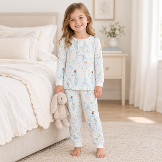 Magnetic Me Girls It Takes Tutu Modal Ruffle Long Sleeve Pajama Set-Infants-Simply Blessed Children's Boutique