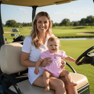 Mud Pie Pink Gingham Check Golf Bubble-Infants-Simply Blessed Children's Boutique