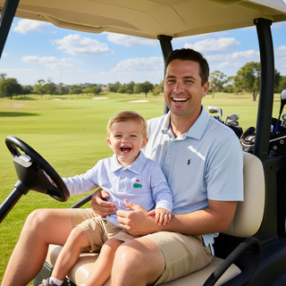 Itsy Bitsy Toddler Boys Blue Long Sleeve Golf Polo-Boys Long Sleeve Shirts-Simply Blessed Children's Boutique