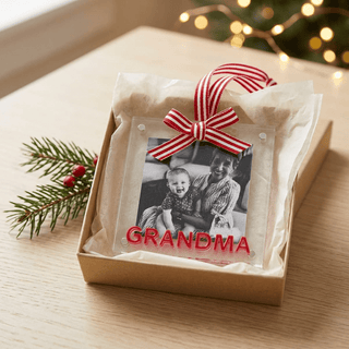 Mud Pie Grandma Acrylic Photo Frame Christmas Ornament-Christmas ornament-Simply Blessed Children's Boutique