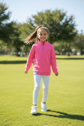 Prepletic Hayword Half Zip – Romany Rose with Valley High Violet-Misc.-Simply Blessed Children's Boutique