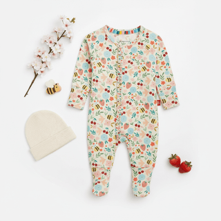 Magnetic Me Honey Blossom Modal Ruffled Convertible Coverall - Simply Blessed Children's Boutique