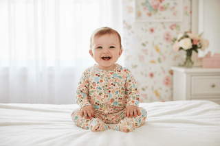 Magnetic Me Honey Blossom Modal Ruffled Convertible Coverall - Simply Blessed Children's Boutique