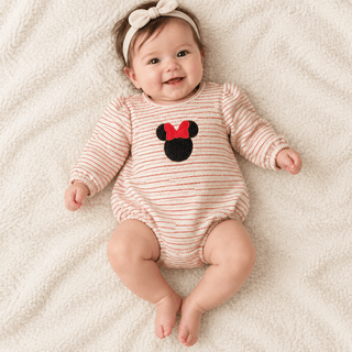Three Sisters Baby Girls Magical Mouse Long Sleeve Bubble-Infants-Simply Blessed Children's Boutique