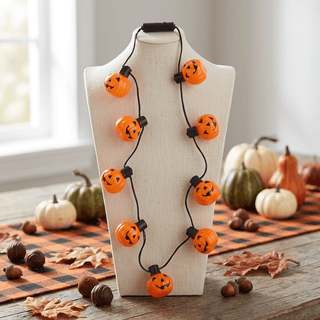 Mud Pie Halloween Light Up Pumpkin Necklace-Toys-Simply Blessed Children's Boutique
