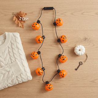 Mud Pie Halloween Light Up Pumpkin Necklace-Toys-Simply Blessed Children's Boutique