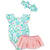 Turtle/Stripe Reversible Swimsuit & Tutu Set