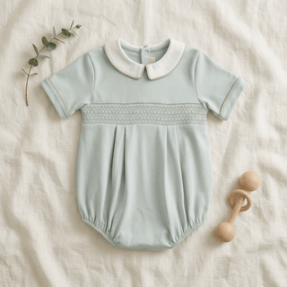 Bradford Bubble - Pima - Old Greenwich Green/Worth Ave White/Keeneland Khaki by The Beaufort Bonnet Company-Boys One-Piece-Simply Blessed Children's Boutique