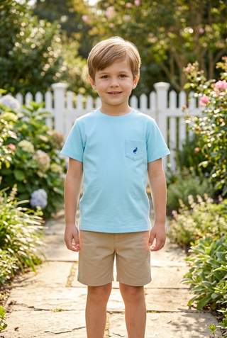 Carter Crewneck – Belhaven Blue/Wood Boat Blue | The Beaufort Bonnet Company-Misc.-Simply Blessed Children's Boutique