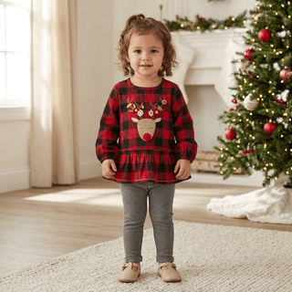 Alpine Reindeer Tunic & Legging Set-Misc.-Simply Blessed Children's Boutique