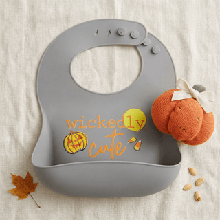 Halloween Bib & Rattle Set-Misc.-Simply Blessed Children's Boutique