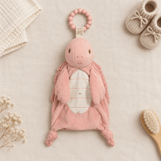 Douglas Sailor Pink Plush Turtle Lil' Teether - Simply Blessed Children's Boutique