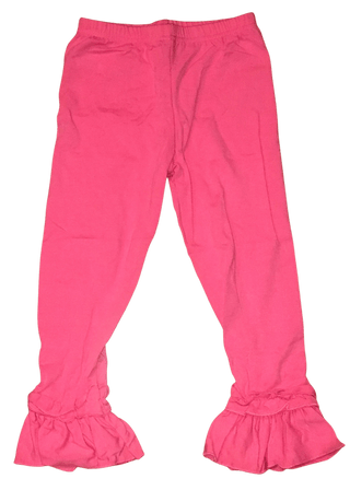 Pink Ruffle Leggings
