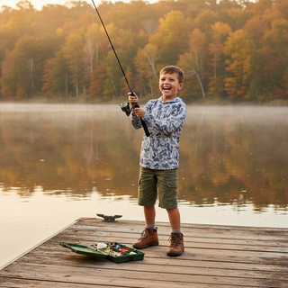 Properly Tied Boys Sportsman Performance Hoodie in Polar Camo-Boys Sweatshirt/Pullover-Simply Blessed Children's Boutique
