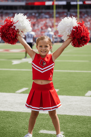 University of Louisville Cardinals 3-Piece Cheer Uniform – Officially Licensed-Girls Outfit Sets-Simply Blessed Children's Boutique