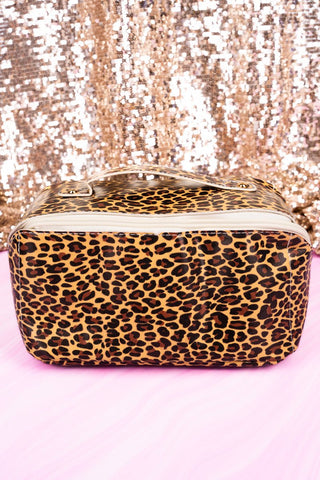 Leopard Expandable Makeup Bag