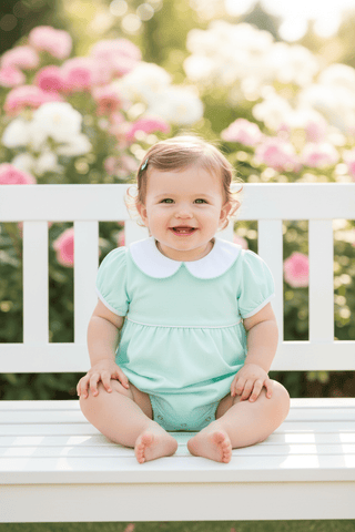 Light Mint Eloise Bubble Outfit-Infants-Simply Blessed Children's Boutique