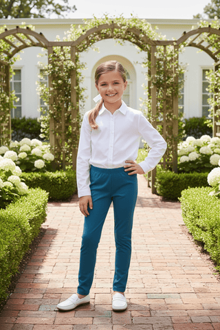 Mitzy Sue Slacks – Barnsley Blue by The Beaufort Bonnet Company-Misc.-Simply Blessed Children's Boutique