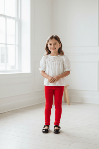 Mitzy Sue Slacks Leggings - Richmond Red by The Beaufort Bonnet Company-Misc.-Simply Blessed Children's Boutique
