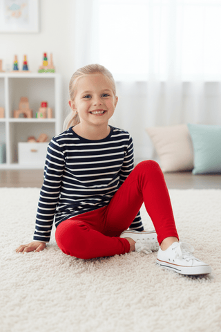 Mitzy Sue Slacks Leggings - Richmond Red by The Beaufort Bonnet Company-Misc.-Simply Blessed Children's Boutique