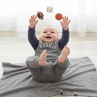 Mud Pie Baby Boy Rookie One-Piece Romper - Simply Blessed Children's Boutique