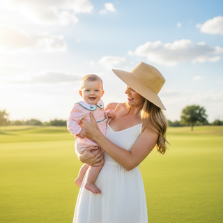Itsy Bitsy Baby Girls Pink Microstripe Golf Bubble with Embroidered Collar-Girls One-Piece-Simply Blessed Children's Boutique