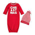 Mud Pie First Christmas Gown With Hat