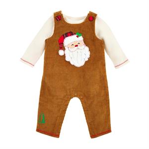 Mud Pie Boy's Santa Cord Longall Christmas Outfit