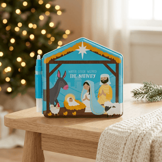 Mud Pie Nativity Water Wizard Book-Books-Simply Blessed Children's Boutique