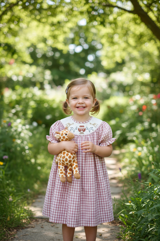 Banana Split Kids Noah's Ark Smocked Bishop Dress-Girls Dresses-Simply Blessed Children's Boutique