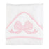 Pink Bow Applique Hooded Towel