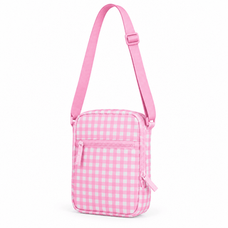 Mila & Rose Pink Gingham Go-Getter Crossbody Bag-Bags-Simply Blessed Children's Boutique
