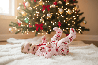 Pink Santa Sleeper-Infants-Simply Blessed Children's Boutique