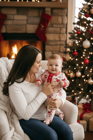 Pink Santa Sleeper-Infants-Simply Blessed Children's Boutique