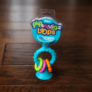 pipSquigz Loops by Fat Brain Toys | Suction-Powered Sensory & Teething Toy-Toys-Simply Blessed Children's Boutique